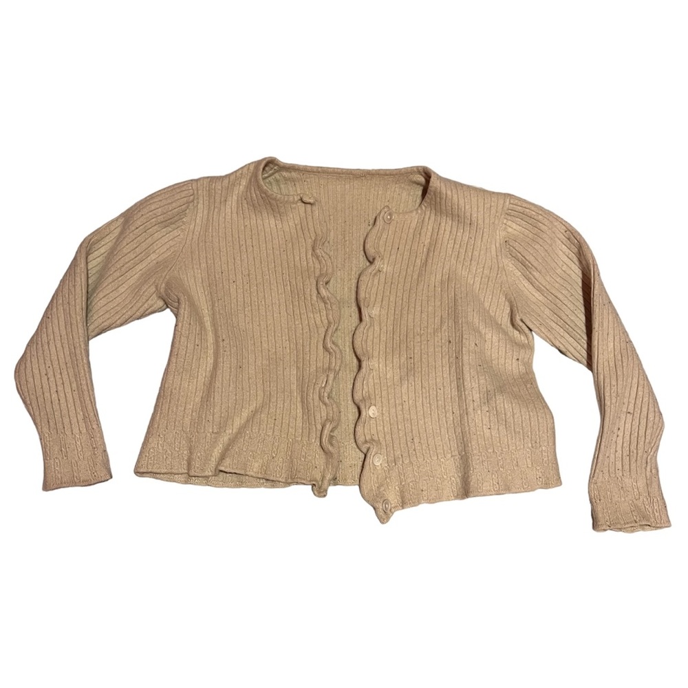 beige cropped sweater